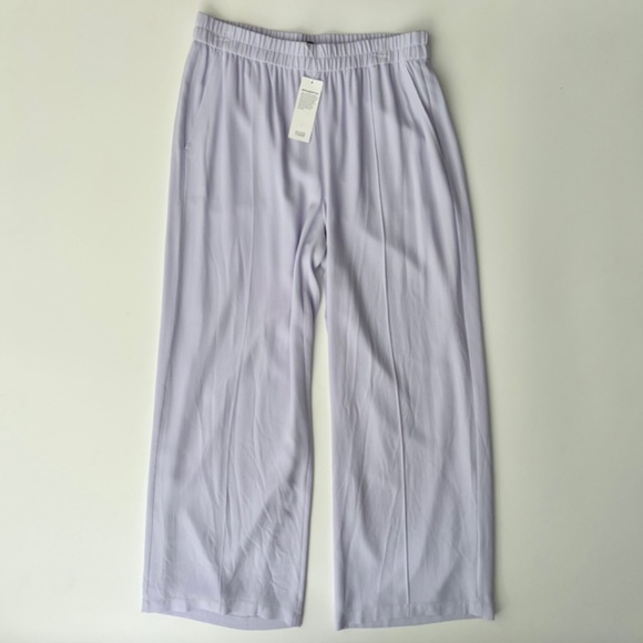 Eileen Fisher Pants - Eileen Fisher Nwt Silk Georgette Crepe Wide Leg Wisteria Purple Pant Pants